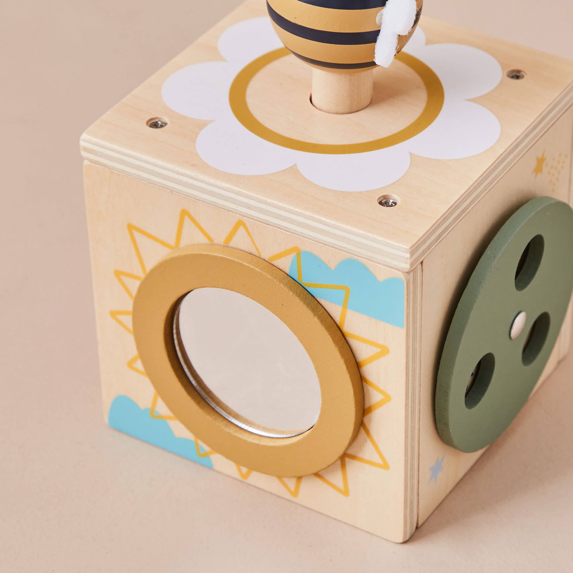 Just Bee Kids - Wholesale Wood Toy - Kids - Just Bee Kids Wooden Mini Activity Cube2