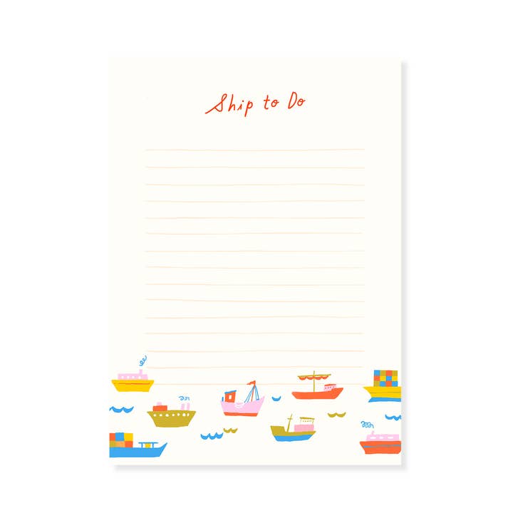 Karen Schipper - Wholesale Notepad - Ship to Do Notepad0