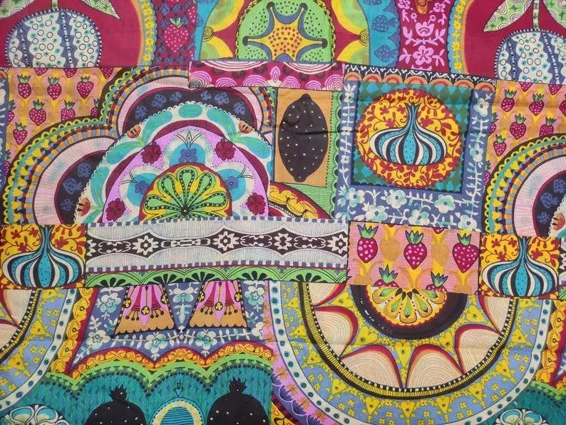 bhavnas boutique – Engroshandel Stofmaling – Håndtrykt indisk bomuldsstof med blomsterprint1