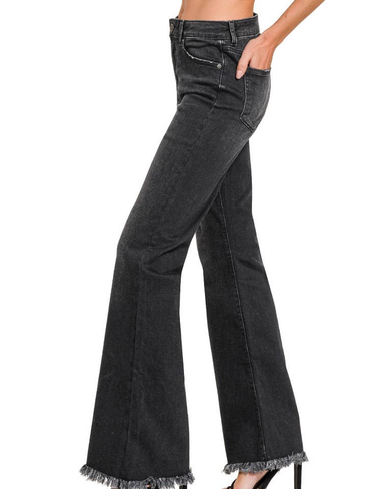 High Rise Bell Bottom Black Jeans and other Purchase Wholesale black bottoms. Free Returns & Net 60 Terms on Faire trending on Faire.