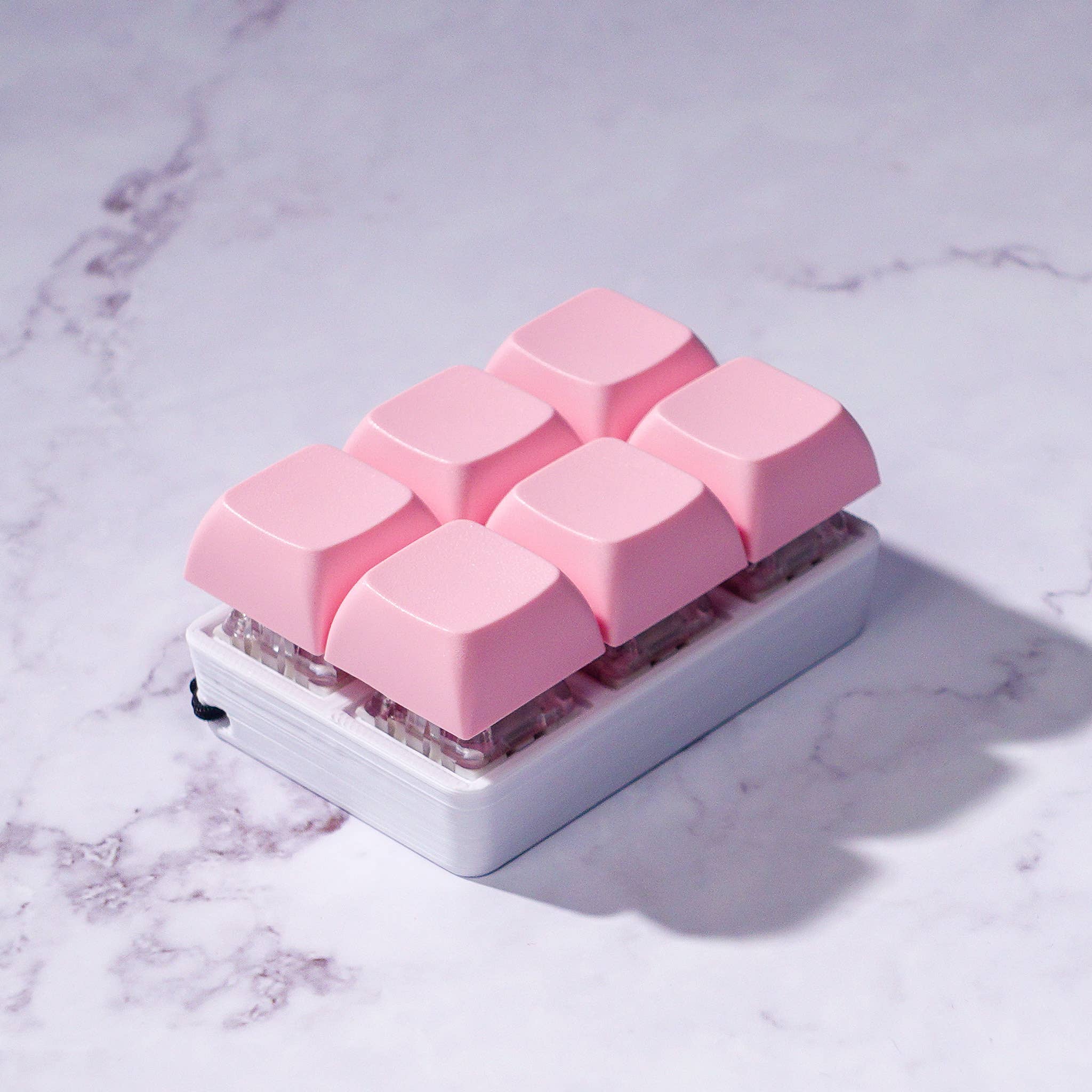 Strudel3D - Wholesale Fidget Toy - Kids - 6 Key Mechanical Keyboard Fidget Keychain