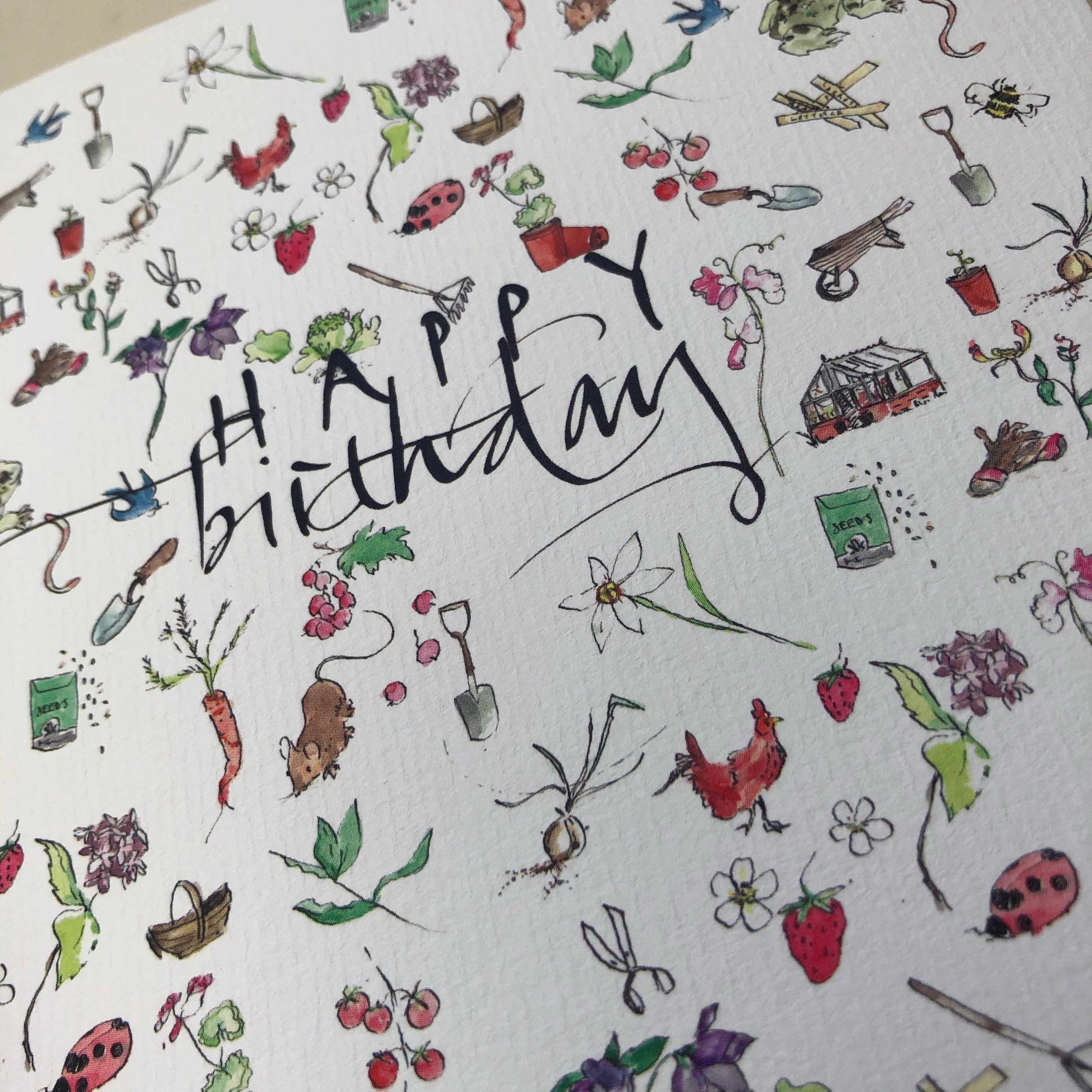 Edinburgh Letters – wholesale Birthday card – Gardener's Happy Birthday Card2