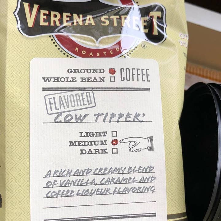 Verena Street Coffee Co. - Wholesale Ground Coffee - Cow Tipper® 2 lb Ground