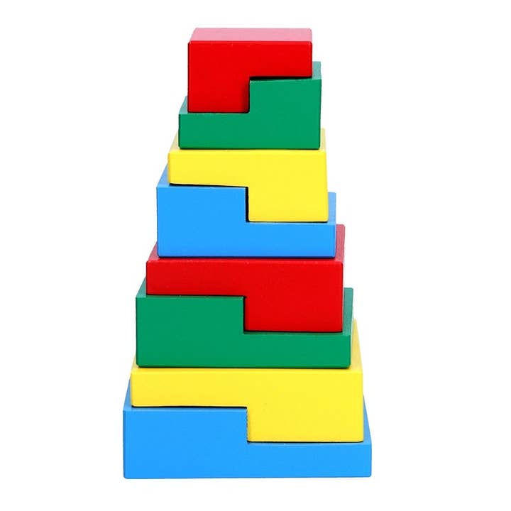 Houten torenspeelgoed „Geometrics” met 8 elementen, Sorter Game voor wholesale door Komarov Toys