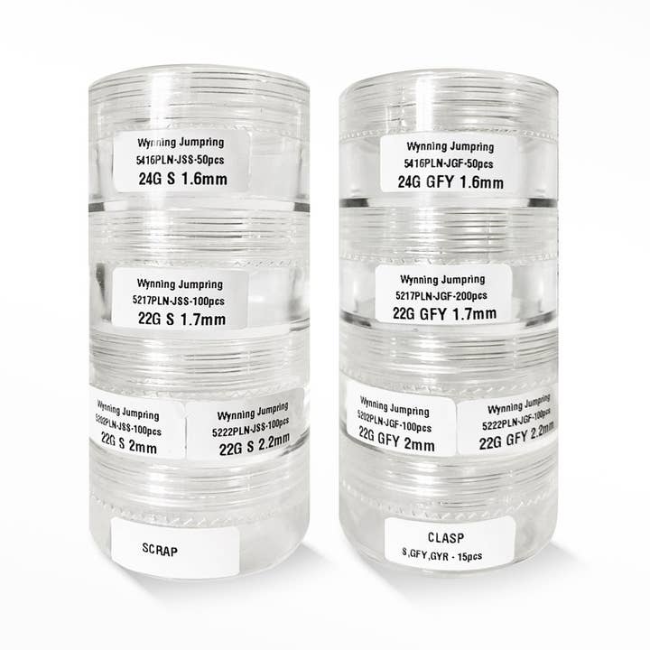 Pack C - Jump ring & Clasp Silver & Gold Filled for Permanent Jewelry for wholesale by Nina Wynn Pro Shop