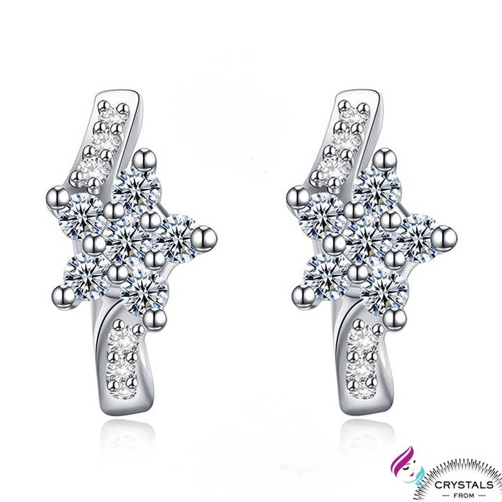 Creolen aus 925er Silber und Swarovski für den Großhandel von HTB