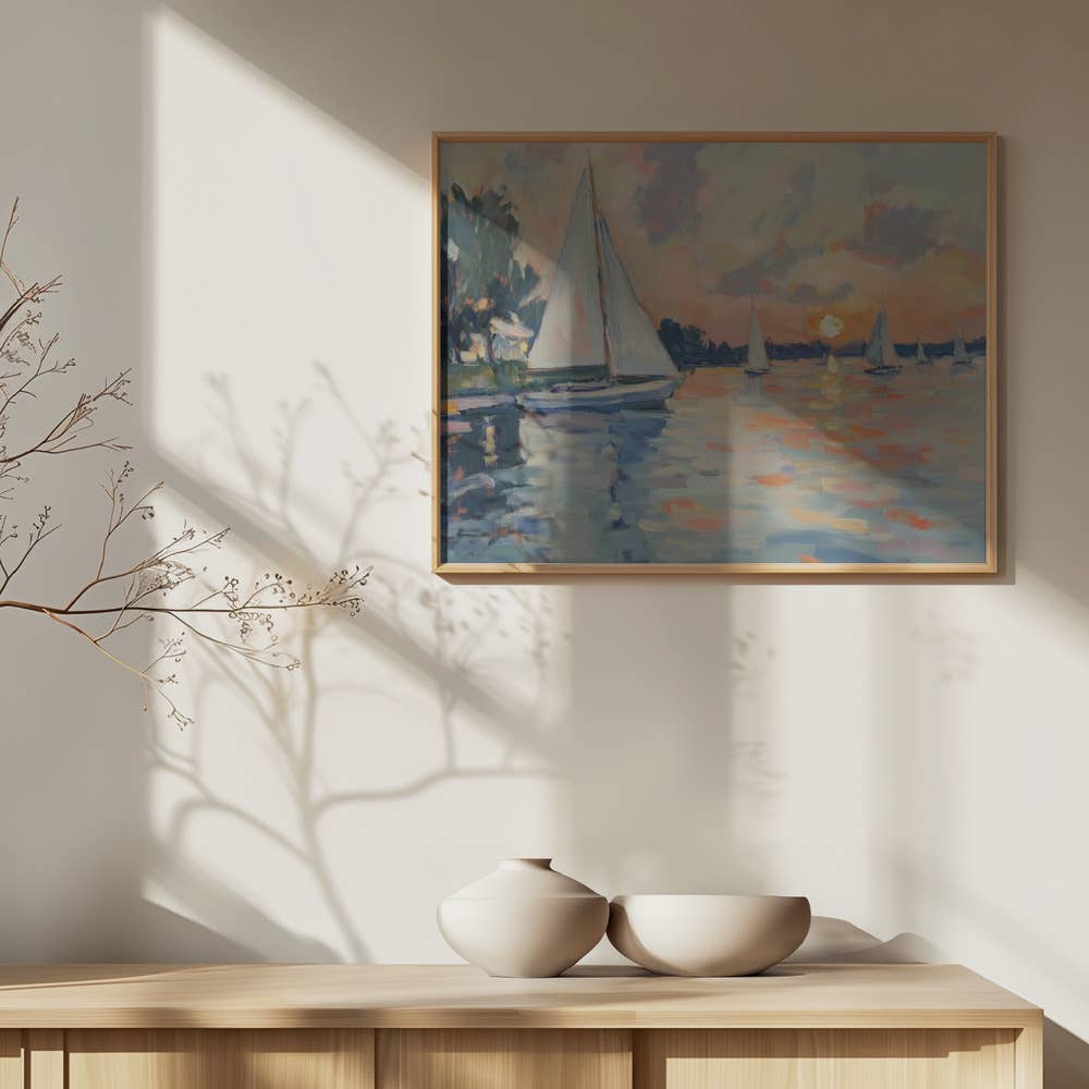 Ready2hangart, Inc. - Vente Affiche d'art - Art mural "Voiliers en mer"5