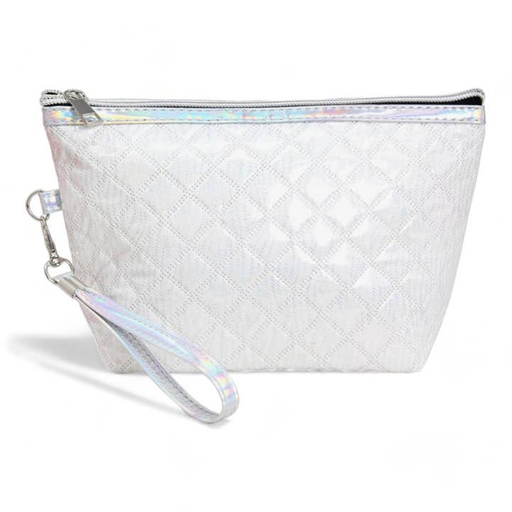 Queens Designs - Wholesale Makeup/Cosmetic Bag - Quilted Glossy Cosmetic Bags