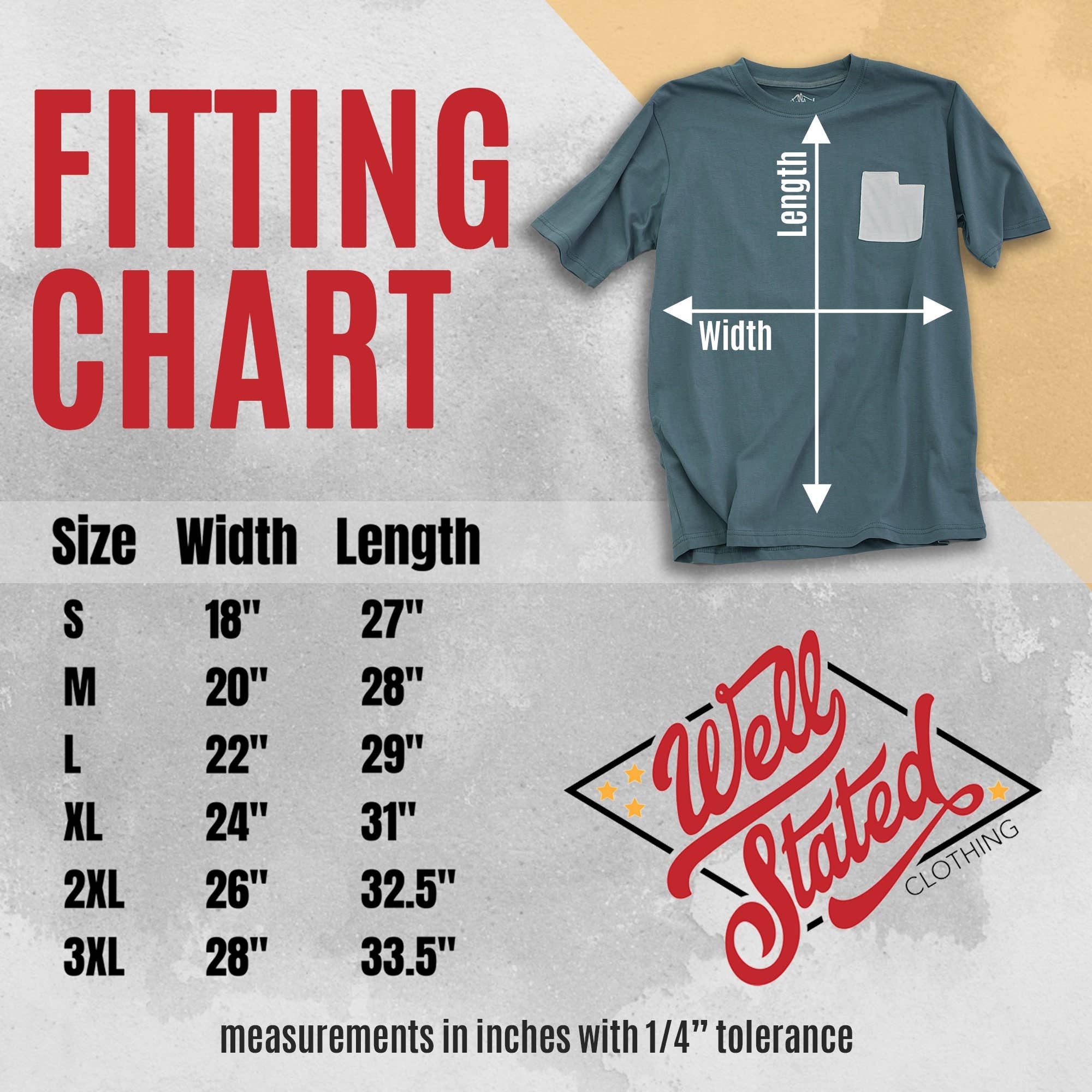 TRR Designs - Wholesale T-Shirt - Unisex - Simple Blank T-Shirt with Functional, Utah-Shaped Pocket1