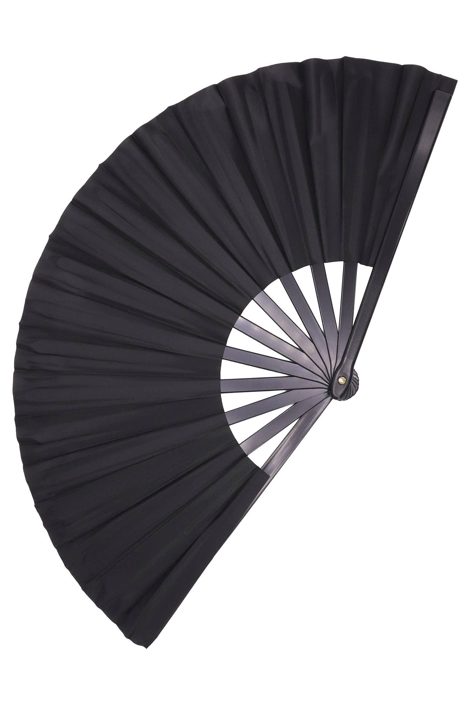 ASSORTED Large Solid Line Dance Folding Fan - 13 Inch for wholesale on Faire14