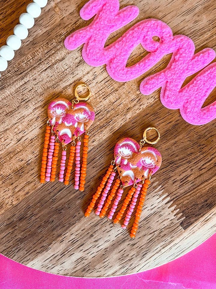 Weinendes Herz mit Perlenstickerei für den Großhandel von Mark Alexander Clay Co