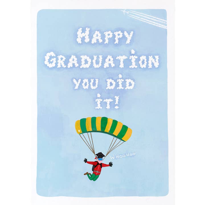 Grad Parachute for wholesale by Retrospect Greeting Cards