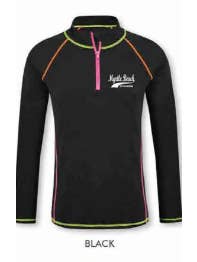 Basix of America - Wholesale Rashguard - Women’s - BANANA BOAT LADIES LONG SLEEVE RASH GUARD UPF50+ NEON THREAD