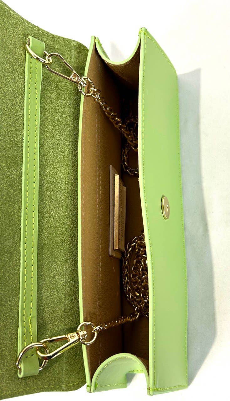 JIJOU CAPRI – Engroshandel Crossbodytaske - Dame – Italiensk Læder Chic Clutch Crossbody Guldkæde JIJOU CAPRI2