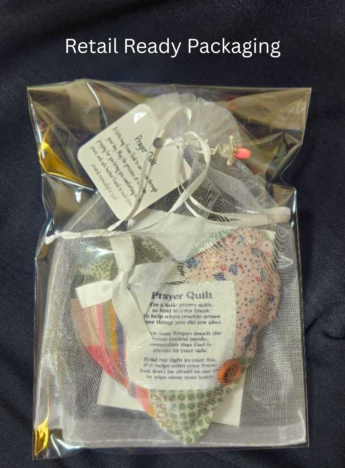 Paradise Island Gold and Silver - Wholesale Keepsake Coin/Token - Heart Mini Prayer Quilt – Angel Charm Faith Gift1