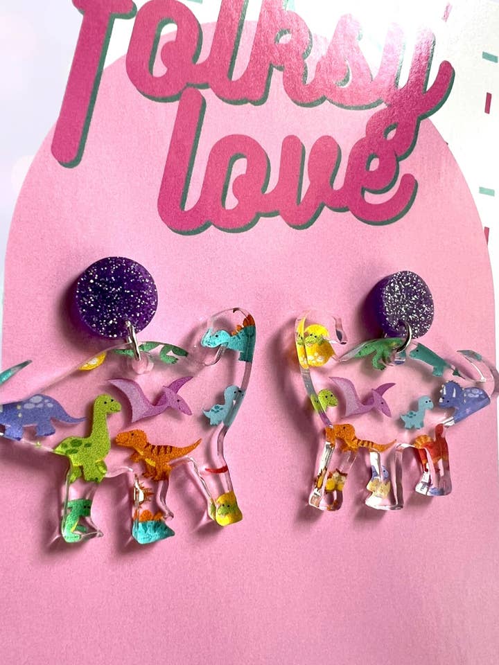 Rainbow dinosaurs on dinosaurs for wholesale by folksylove