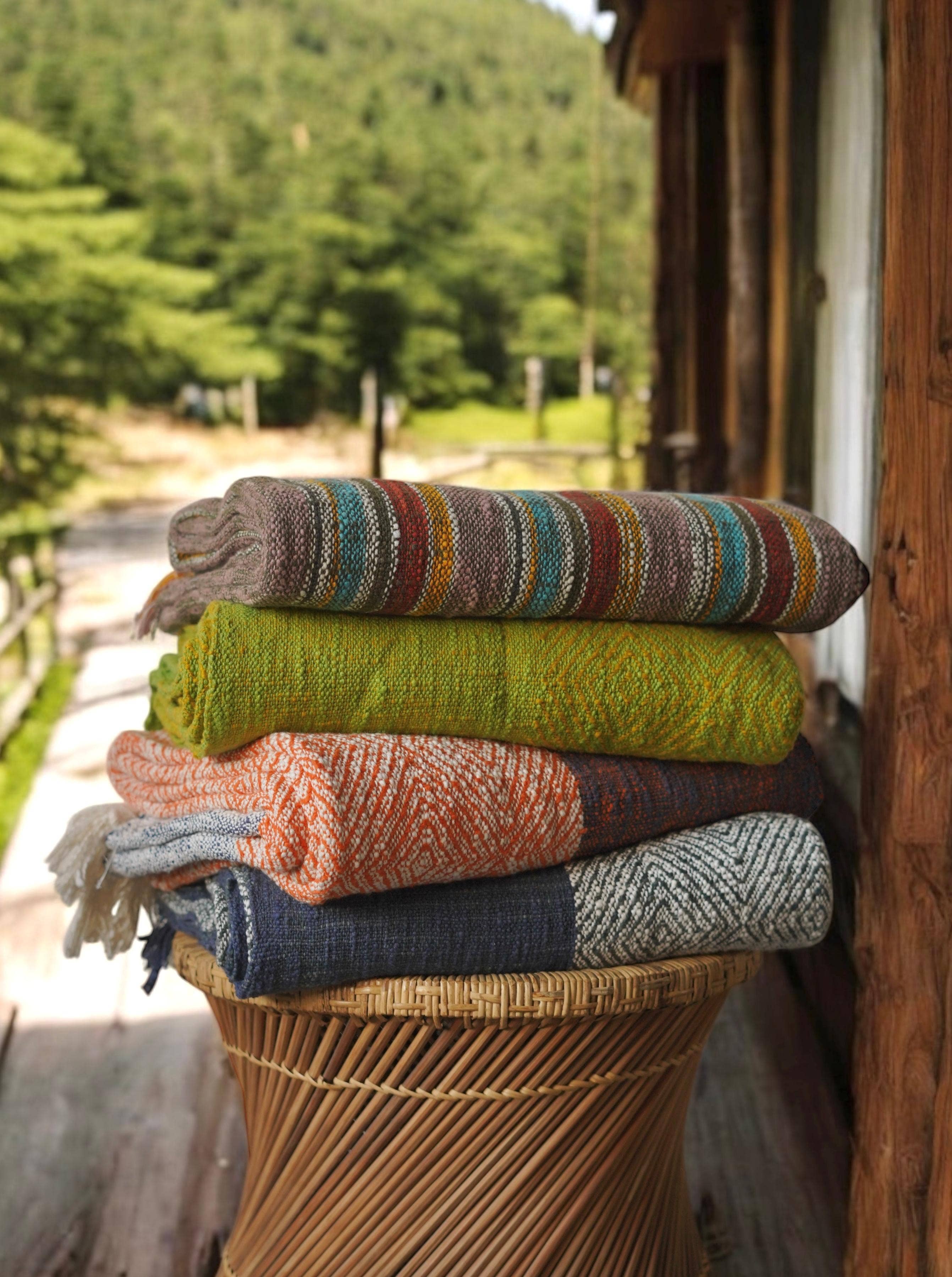 Annahmol – wholesale Bedding set – Natural Dye/Organic Cotton Bed Cover/Blanket/Throw (97x65in)9