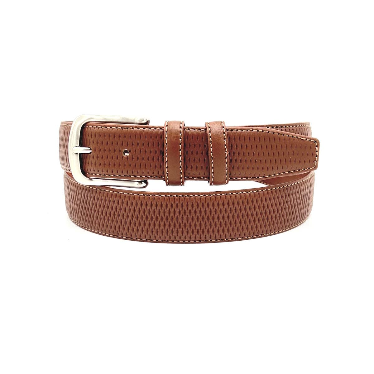 Suie Valentini srl - Wholesale Belt - Men's - Men's Embossed Genuine Leather Belt, Made in Italy, Suie Valentini, art. 301/352