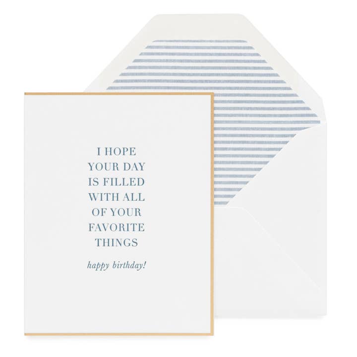 Your Favorite Things Card for wholesale by Sugar Paper