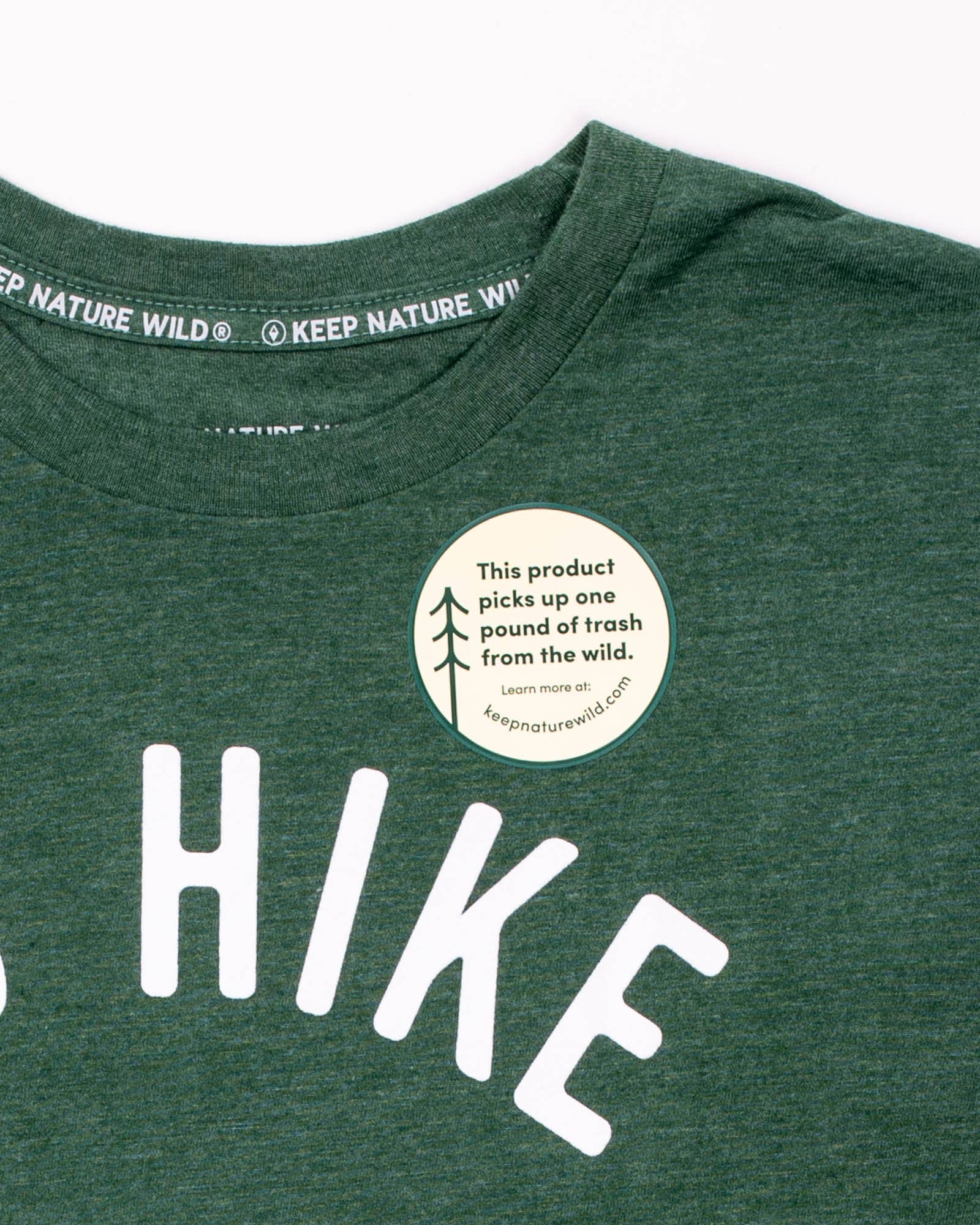 Keep Nature Wild – wholesale Screen printed t-shirt – unisex – I'd Hike That Unisex Tee | Heather Forest5
