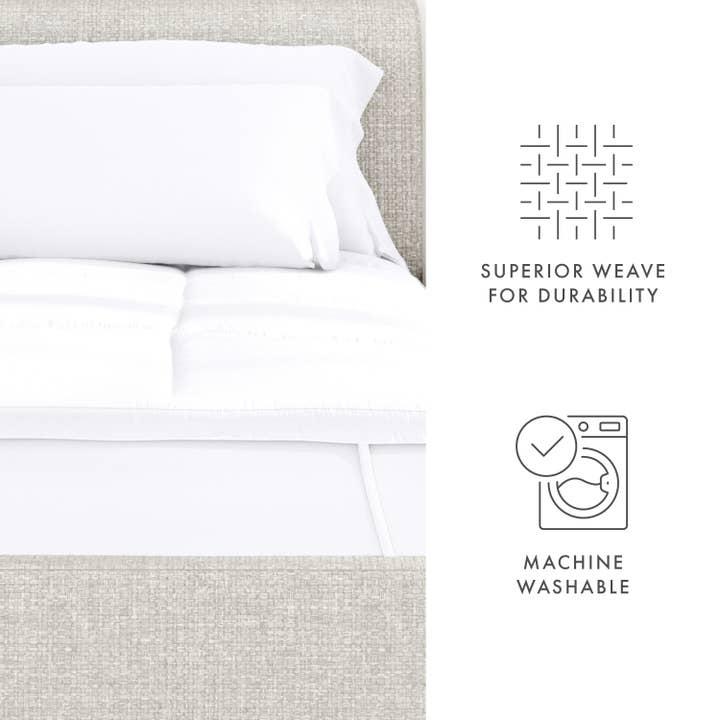 White Luxury Ultra Plush Mattress Topper for wholesale on Faire