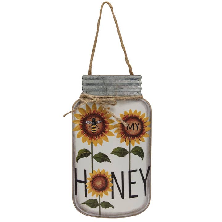 Bee My Honey Mason Jar Sign for wholesale by The Hearthside Collection