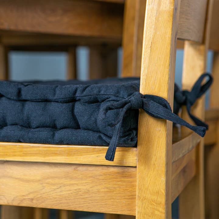 Rinkit Ltd - Wholesale Chair Cushion - Nicola Spring French Mattress Dining Chair Cushion - Black3
