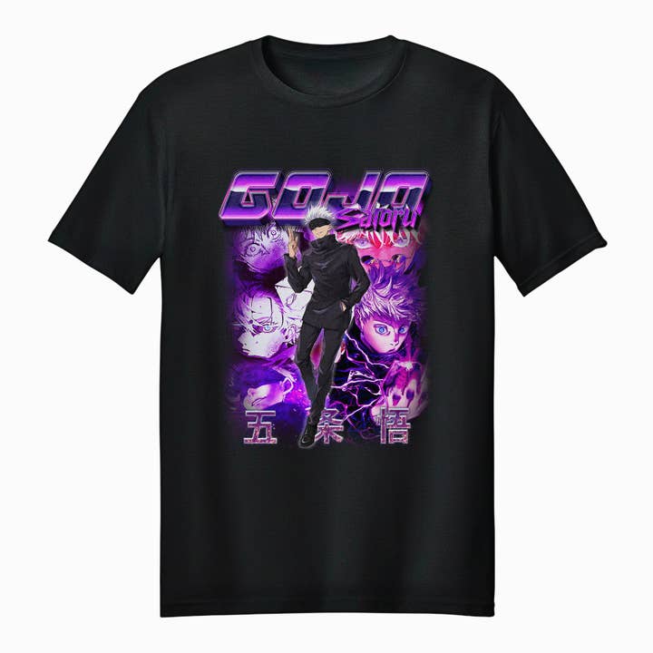 Camiseta Unisex para Adultos Jujutsu Kaisen Gojo Satoru Púrpura para venta al por mayor de Fundom