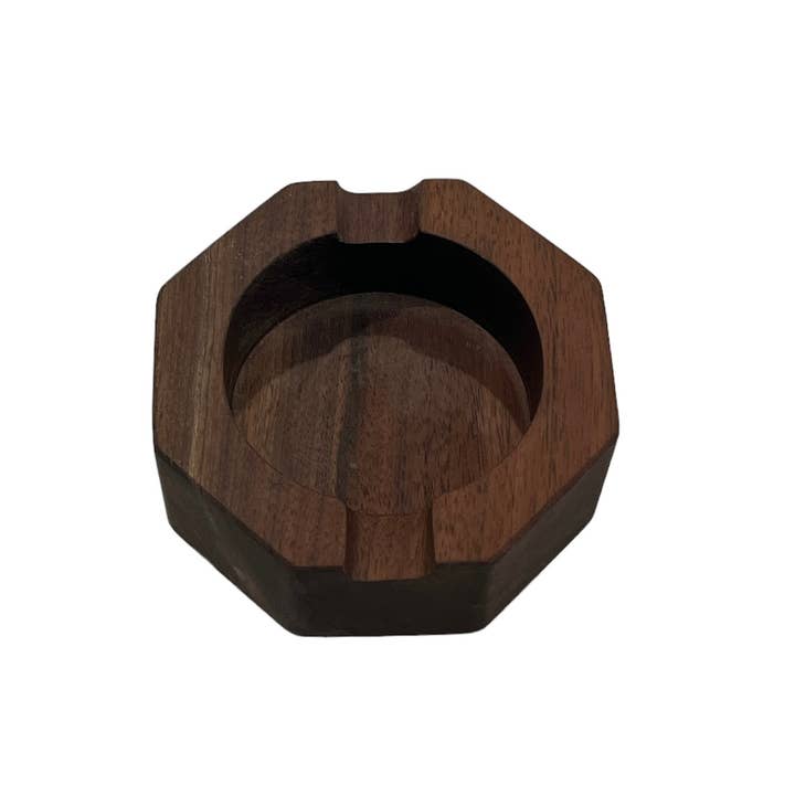 Nickel City Woodworking - Wholesale Ashtray - 5" Octagon Hardwood Ashtray3