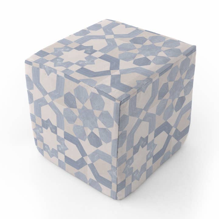 Blue Tile Play Cube Cover for wholesale by Toki Kids