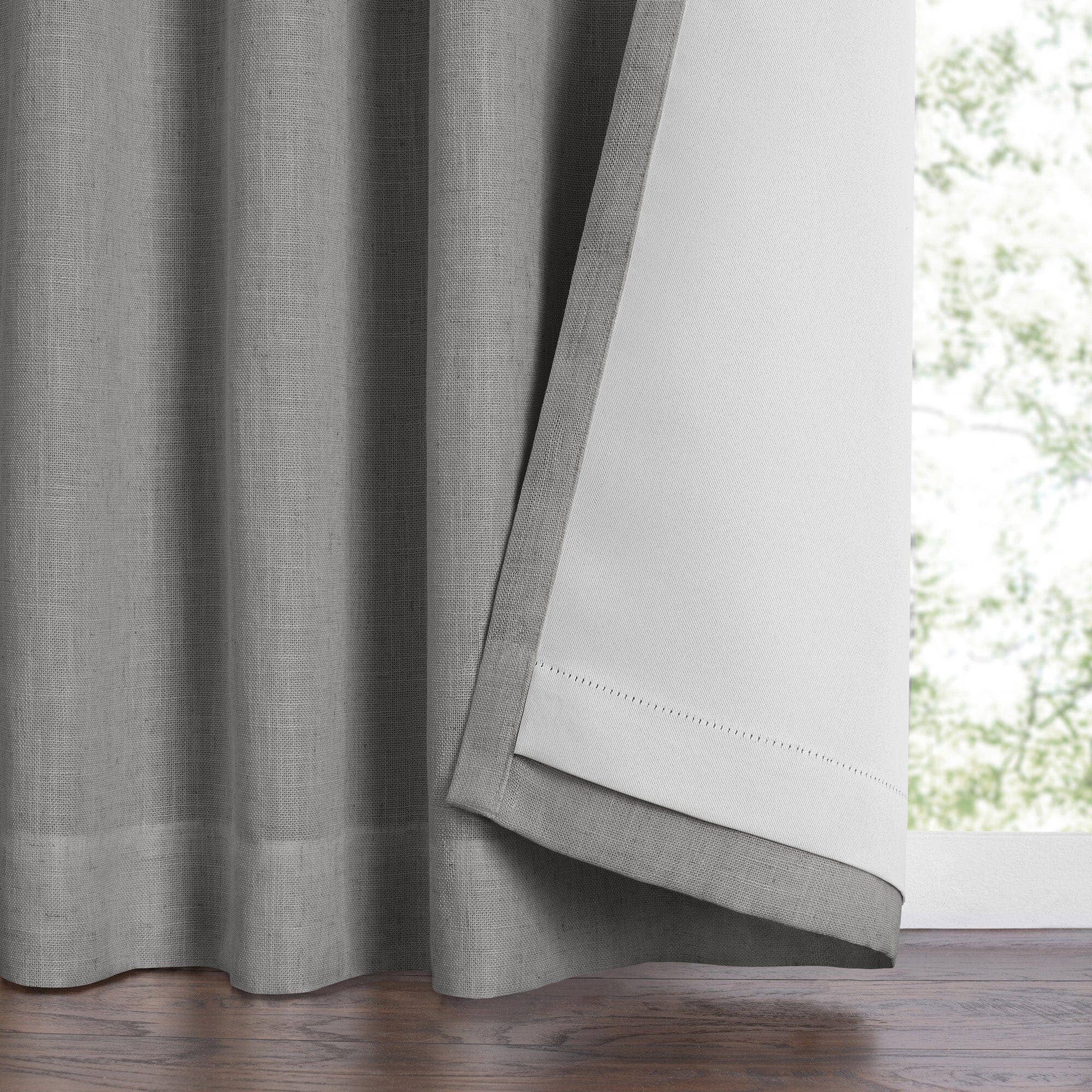 Threadmade Home - Wholesale Curtain - Harrow Solid Texture Blackout Window Curtain Panel6