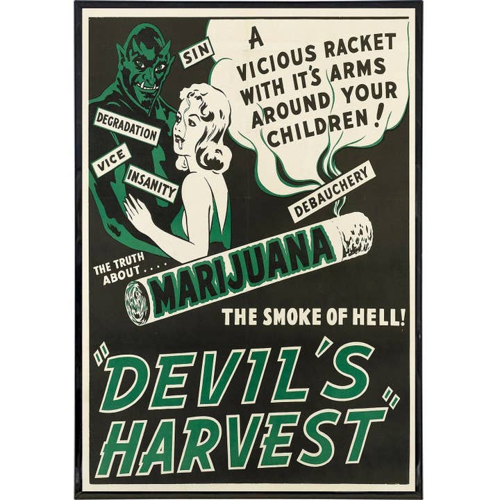 Devil's Harvest Smoke of Hell Print for wholesale by Shady Front