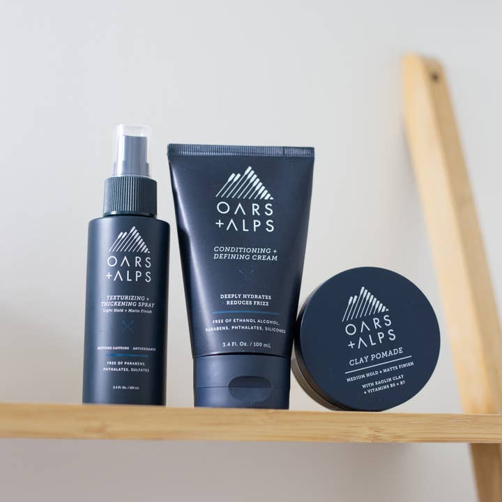 Oars + Alps - Vente Pommade pour cheveux – homme - Pommade d'argile pour hommes, avec Kaolin + Bentonite, Finition Mate7