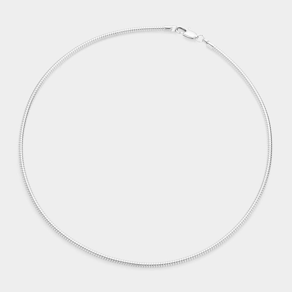 Sensibling Corp. - Wholesale Link & Chain Necklace - 16 Inch Omega Chain Choker Necklace3