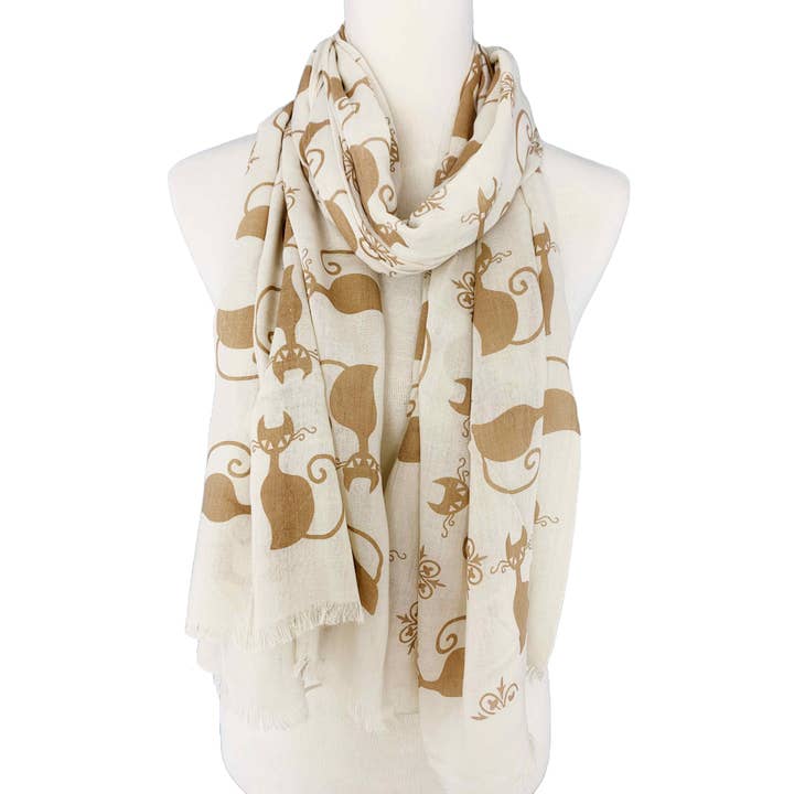 JC Sunny Fashion - Vendita all'ingrosso Sciarpa - Donna - Sciarpa a forma di gatto in 7 colori JC021247