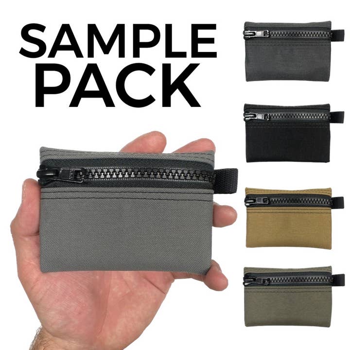 EDC Pouch Sample Pack | Zipper Pouch for wholesale by The Silver Express