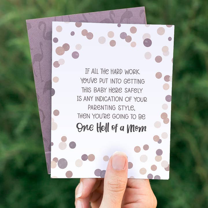 The Noble Paperie - Wholesale Baby Card - Hard Work | IVF Infertility Support Mother New Baby Card