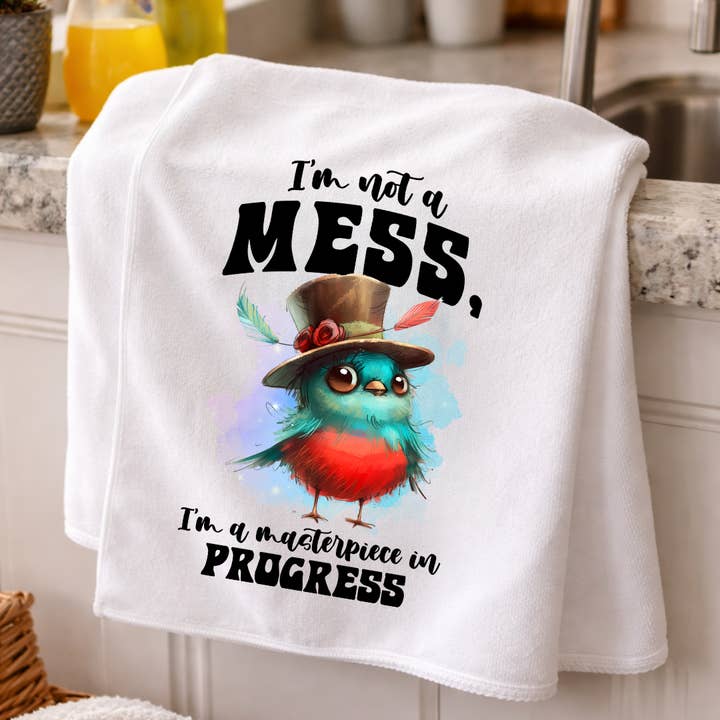 Chef-d'œuvre en cours Serviette pour la vente par Indigo Bob