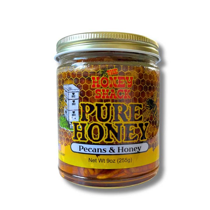 The Honey Shack - Wholesale Honey - Pecans & Honey 9 oz1