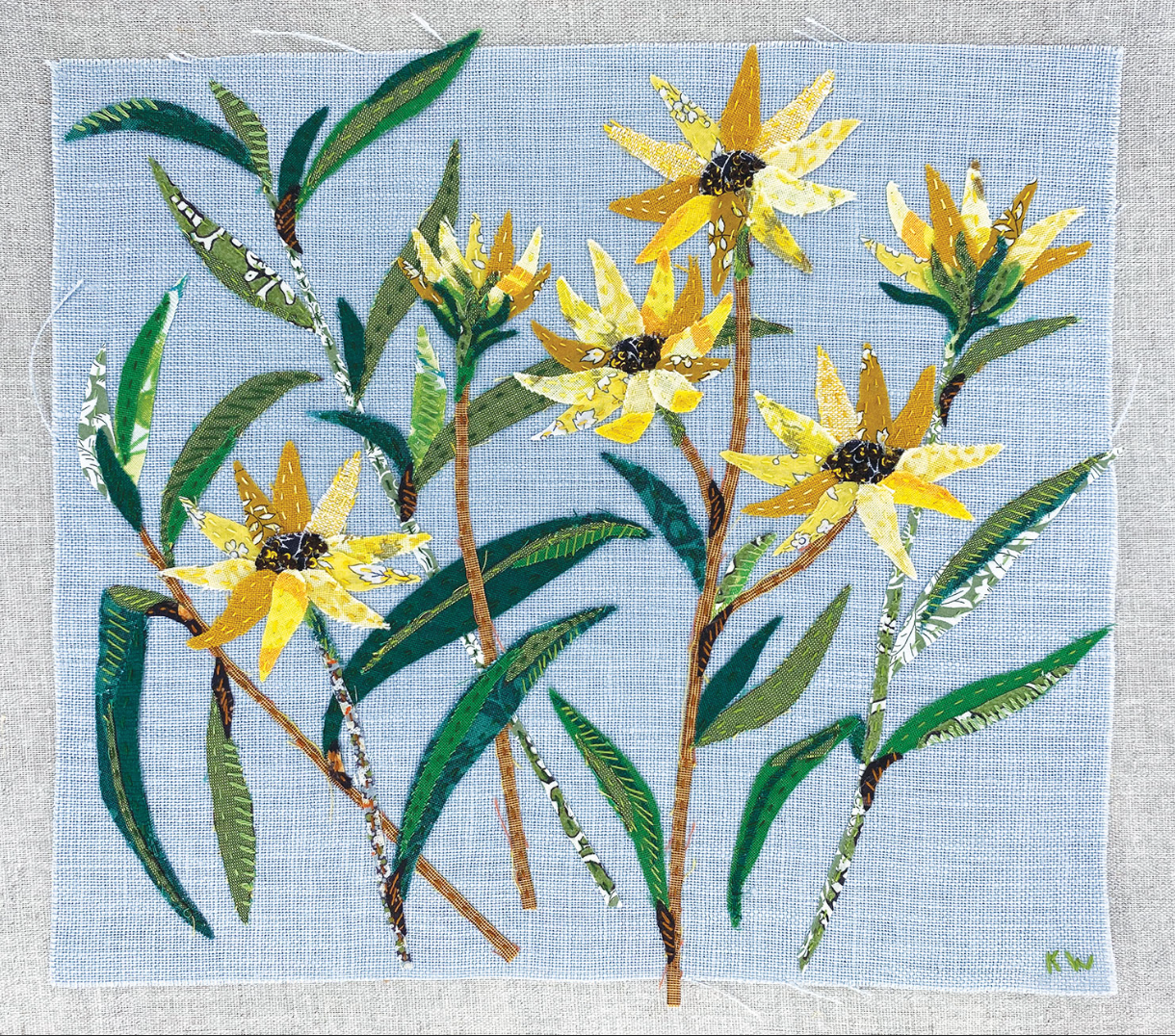 Wattle&Loop - Wholesale Embroidery/Cross Stitch Supplies - Swamp Daisy Slow Stitching Kit2