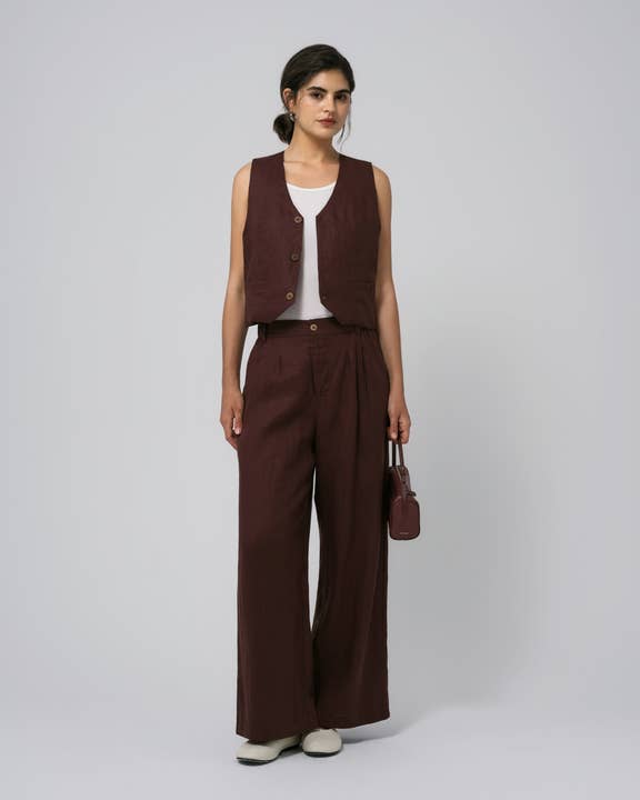 Juana Hemp High Rise Pants for wholesale by Juana