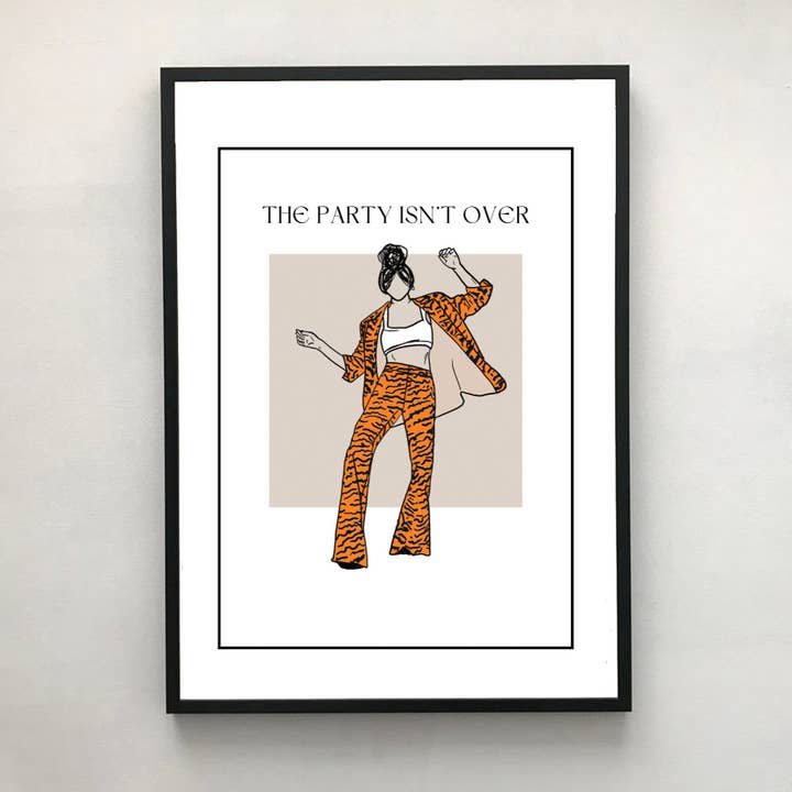 La fiesta no ha terminado Impresión artística A3 para venta al por mayor de STETCH