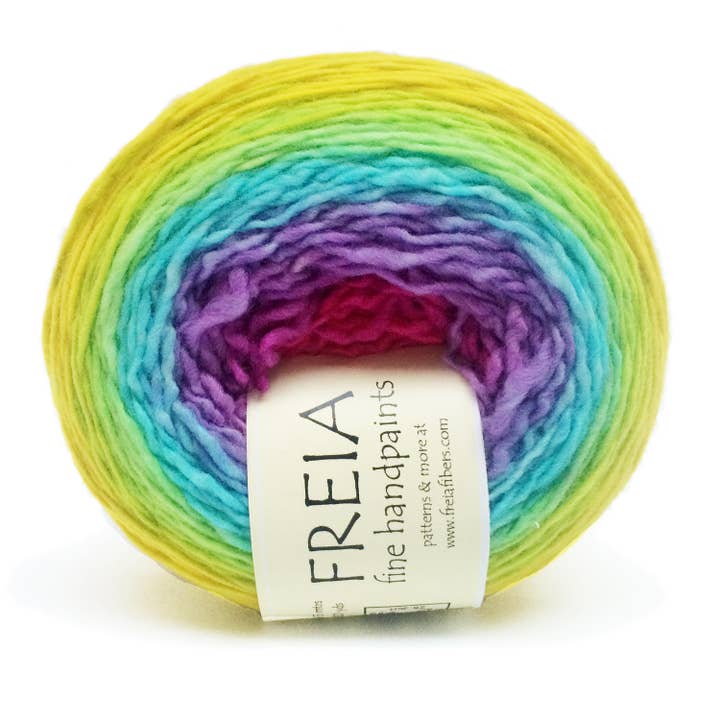 Hard Candy Merino Fingering Shawl Ball for wholesale by Freia Fine Handpaint Yarns