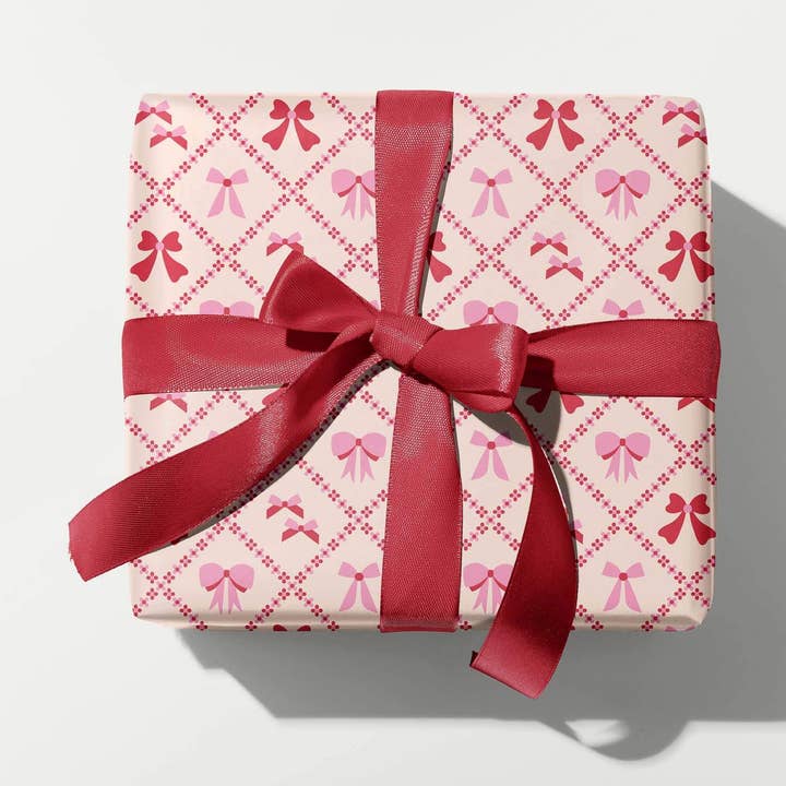 My Darlin' - Wholesale Flat Wrap - The Bow Show (Pink Edition) Holiday Wrapping Paper