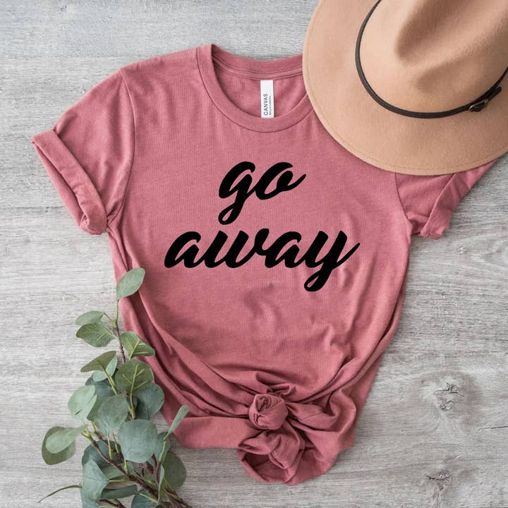 Himalayan Hymns - Wholesale Screen Printed T-Shirt - Women's - Go Away Shirt0