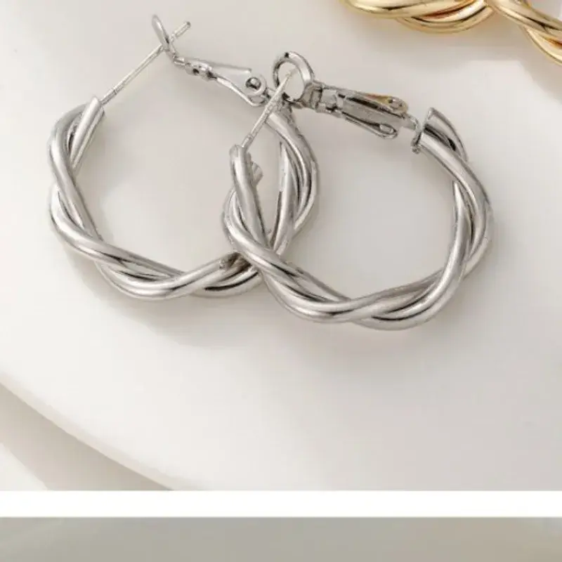 Sweet Cherry Sky - Wholesale Hoop Earrings - Simple Stainless Steel Gold or Silver Hoop Earrings2
