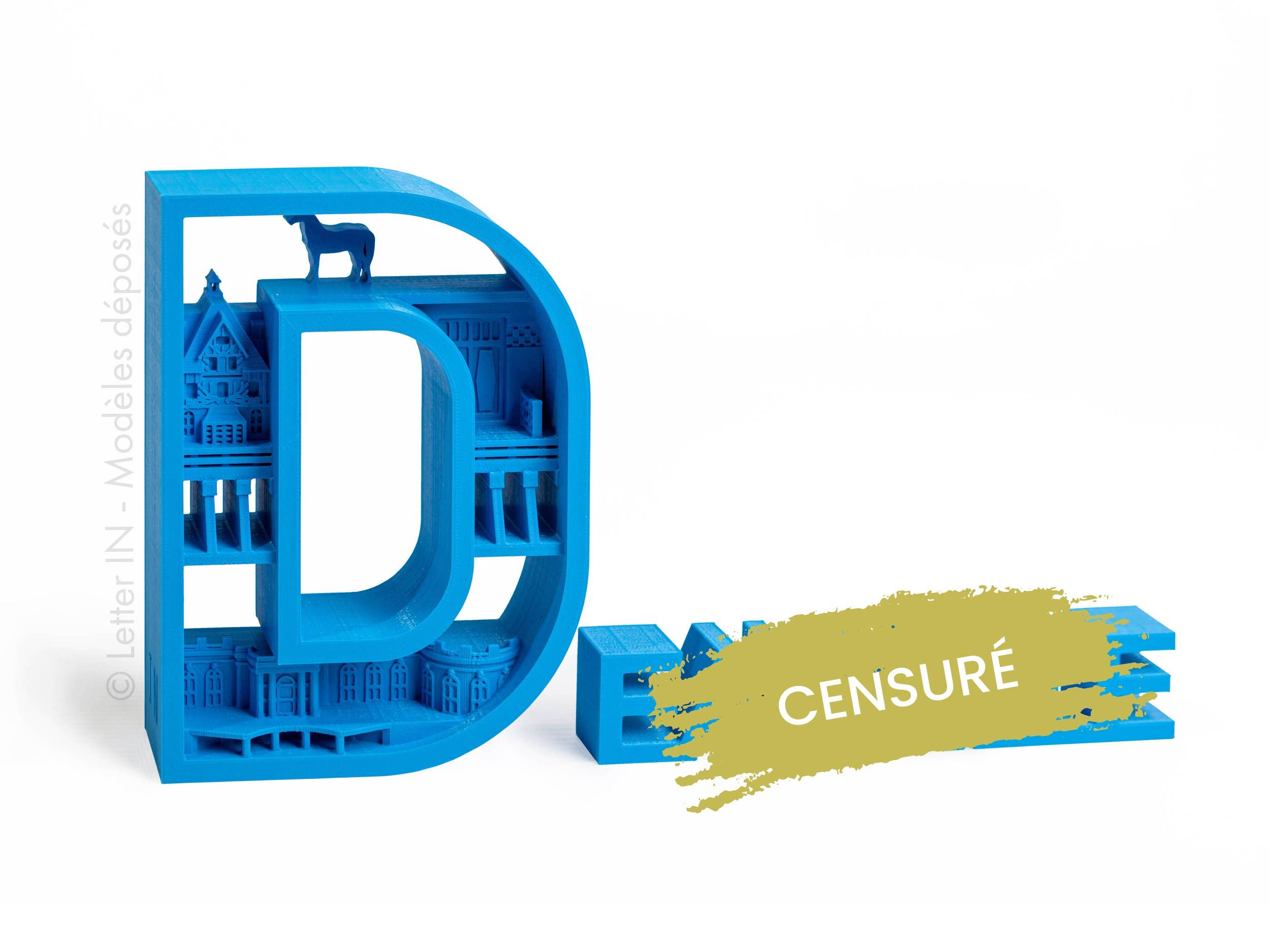 Letter IN - Wholesale Decorative Tabletop Object - D (color)0