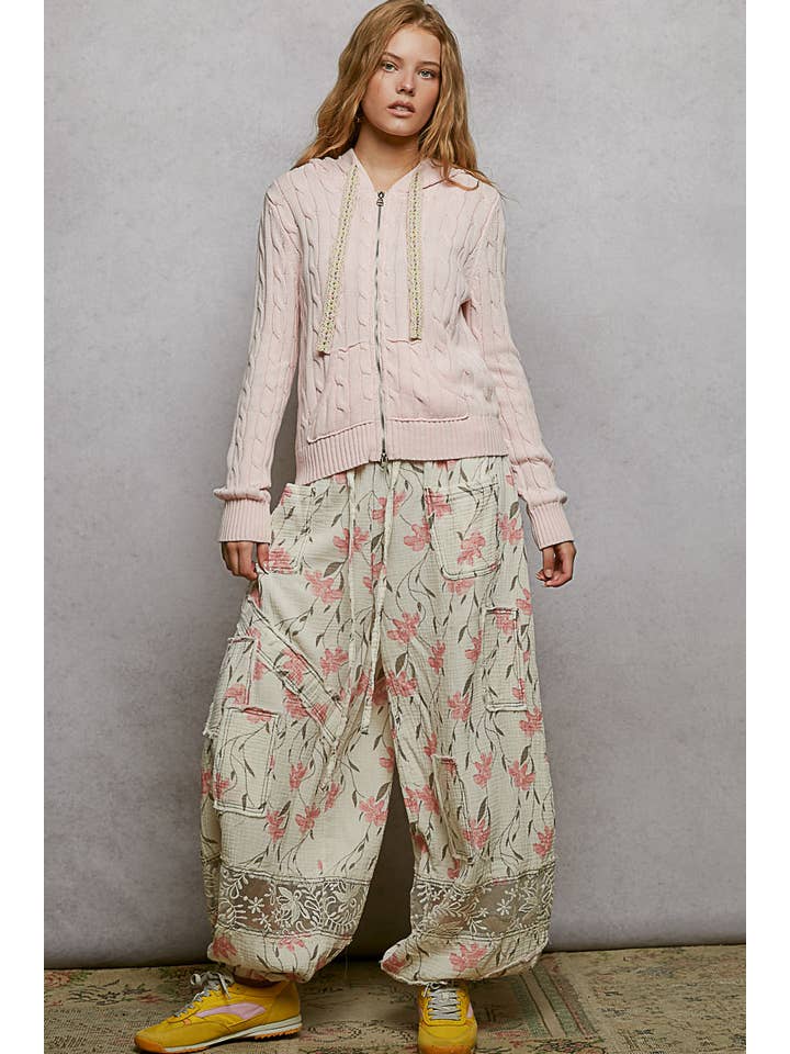 Pol Clothing - Wholesale Hoodie - Women's - Full Sleeve Solid Acrylic Sweater Hoodie Zip Up Knit Top7