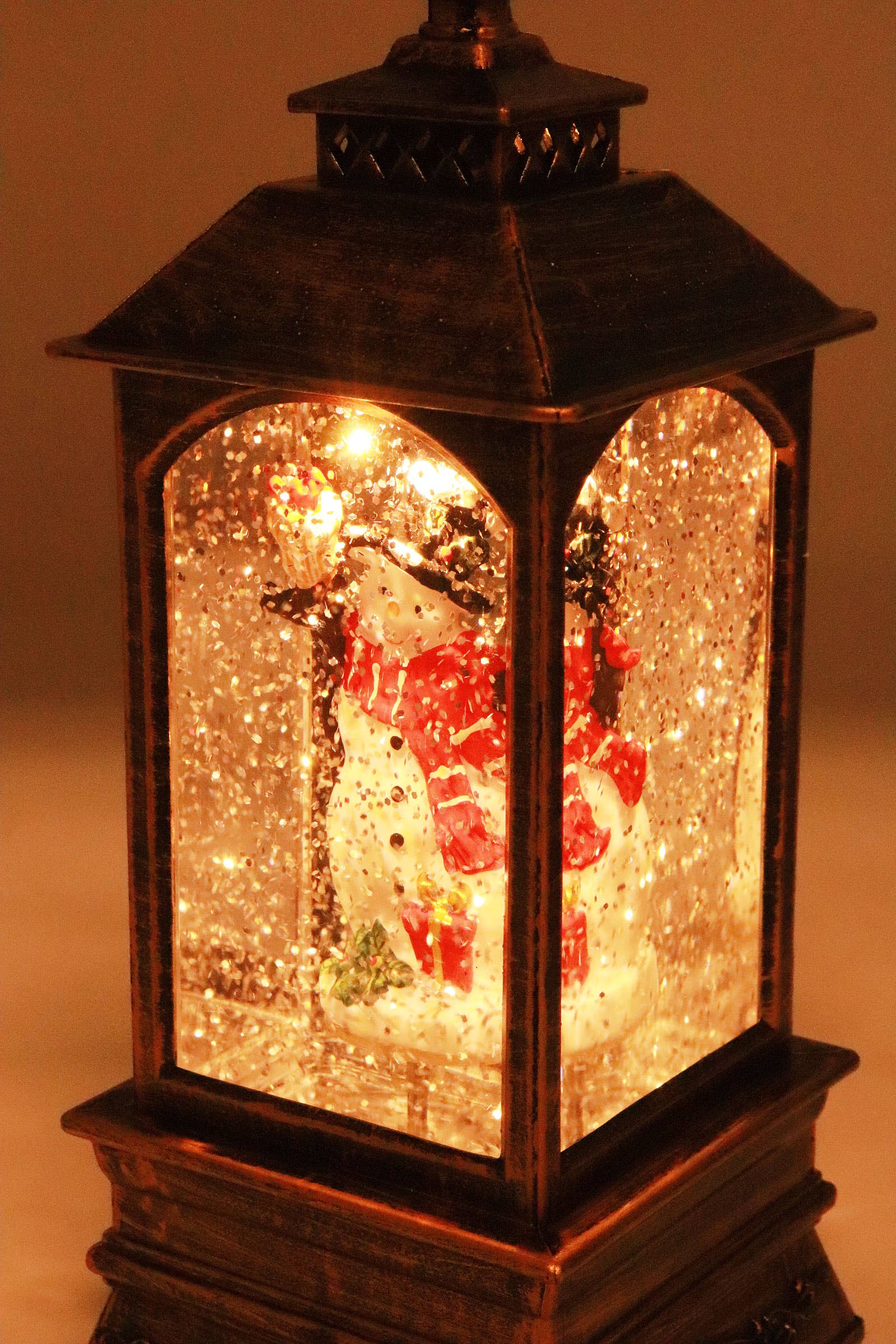 ASSORTI Vintage Kerstmis Glanzende Muziek Led Lantaarn - Steady voor groothandel op Faire15