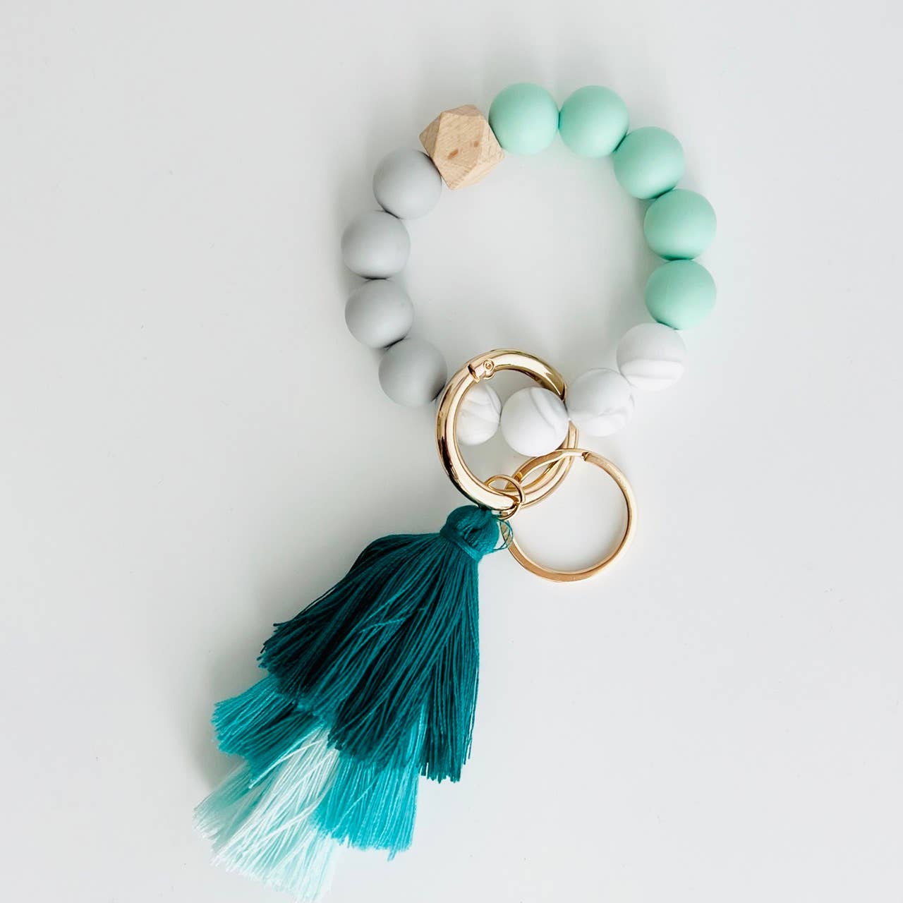 Tiny Gift Society - Vendita all'ingrosso Bracciale portachiavi - Portachiavi a bracciale | portachiavi da polso in silicone | nappa a strati0